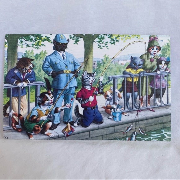 Vintage Postcards. Set of 5 Mainzer Cats/Dogs - Picture 8 of 12